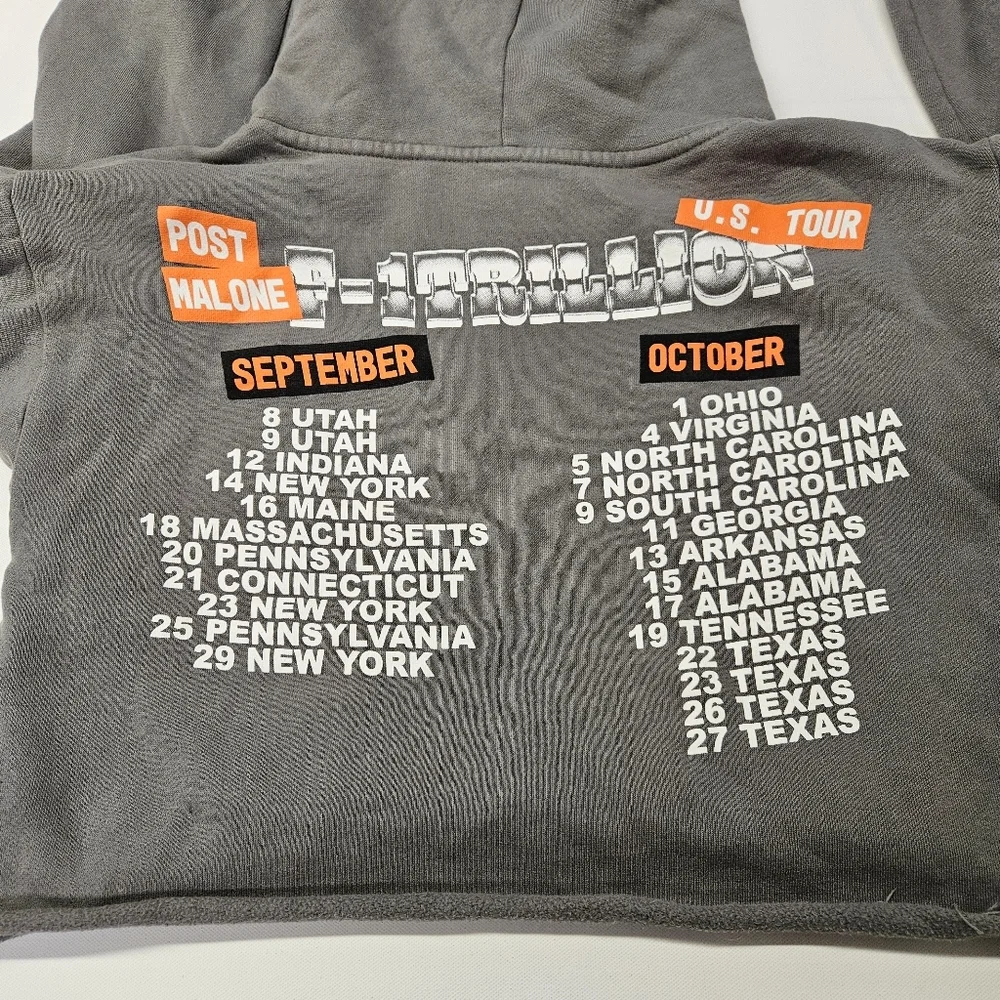 Post Malone Hoodie Mens Size S F-1 Trillion Tour 2024 Green Truck Official Merch - Picture 6 of 6